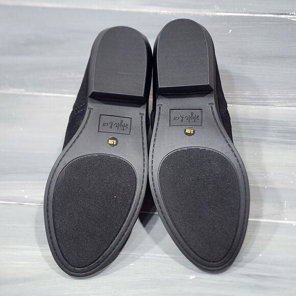 Style&co Raniaa Booties Black Block Heel Ankle Boots 5.5 M - Picture 12 of 12